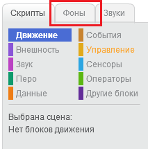 Рис. 4. Вкладка Фоны.